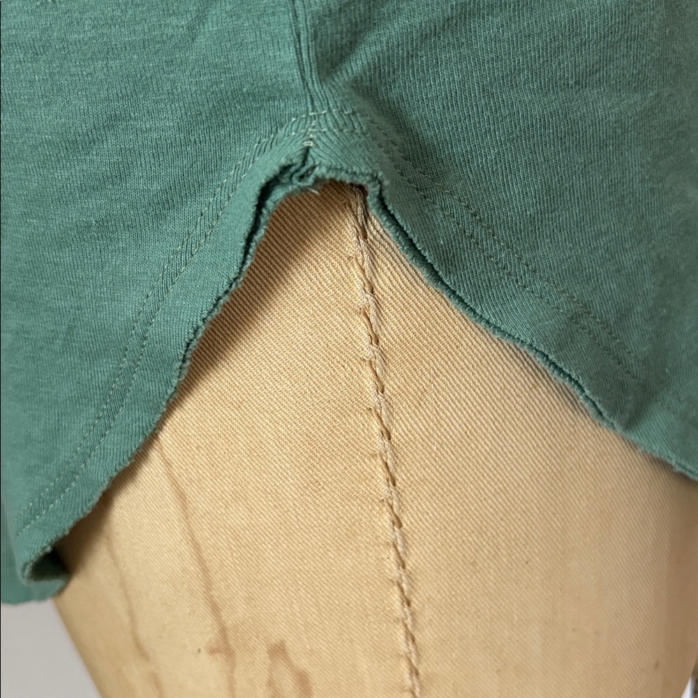 Free People La Living 90210 Muscle Top Sleeveless Green Cowl Neck L - Picture 6 of 9